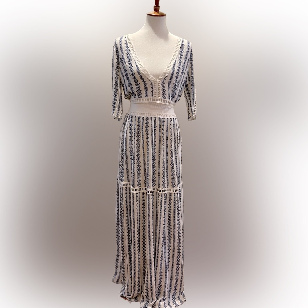 Two piece boho maxi dress light weight and comfortable
